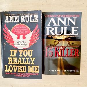 2 Vintage Ann Rule True Crime Paperback Books With Photographs
